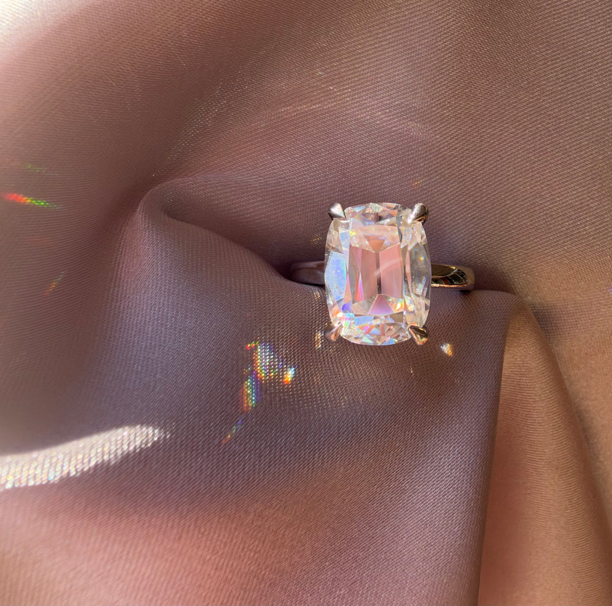 The Madison Old Mine Cushion Cut