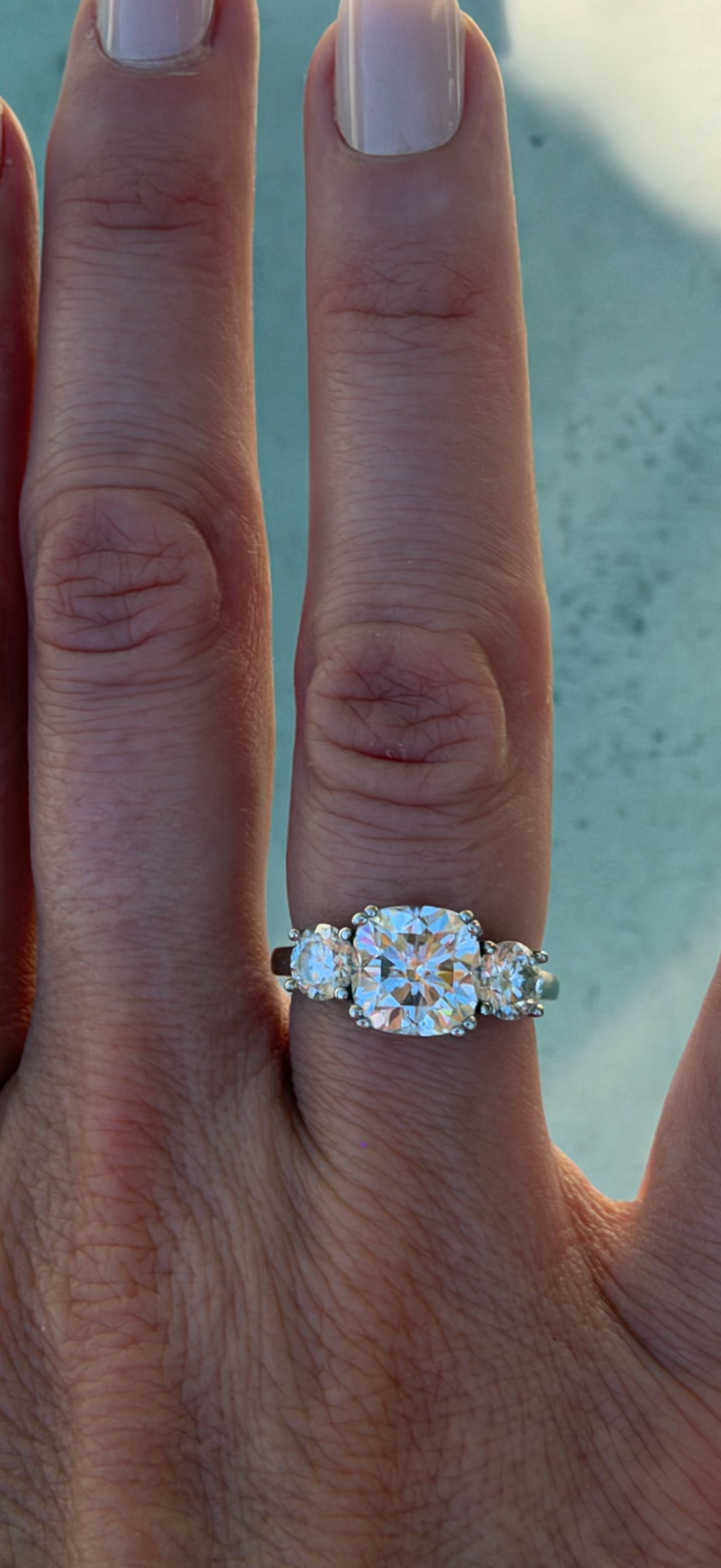 The Alora Cushion Trilogy Ring