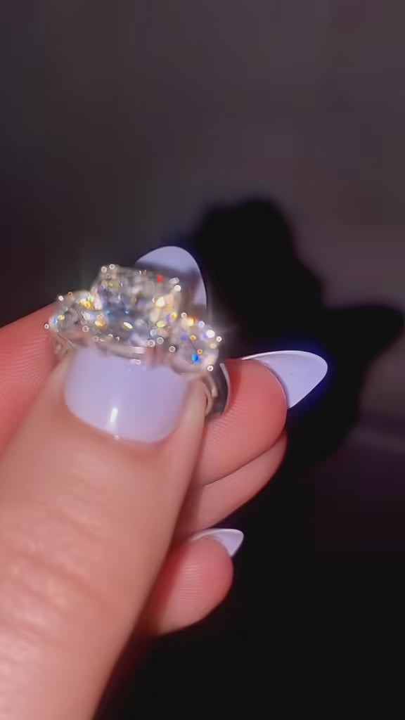 The Alora Cushion Trilogy Ring