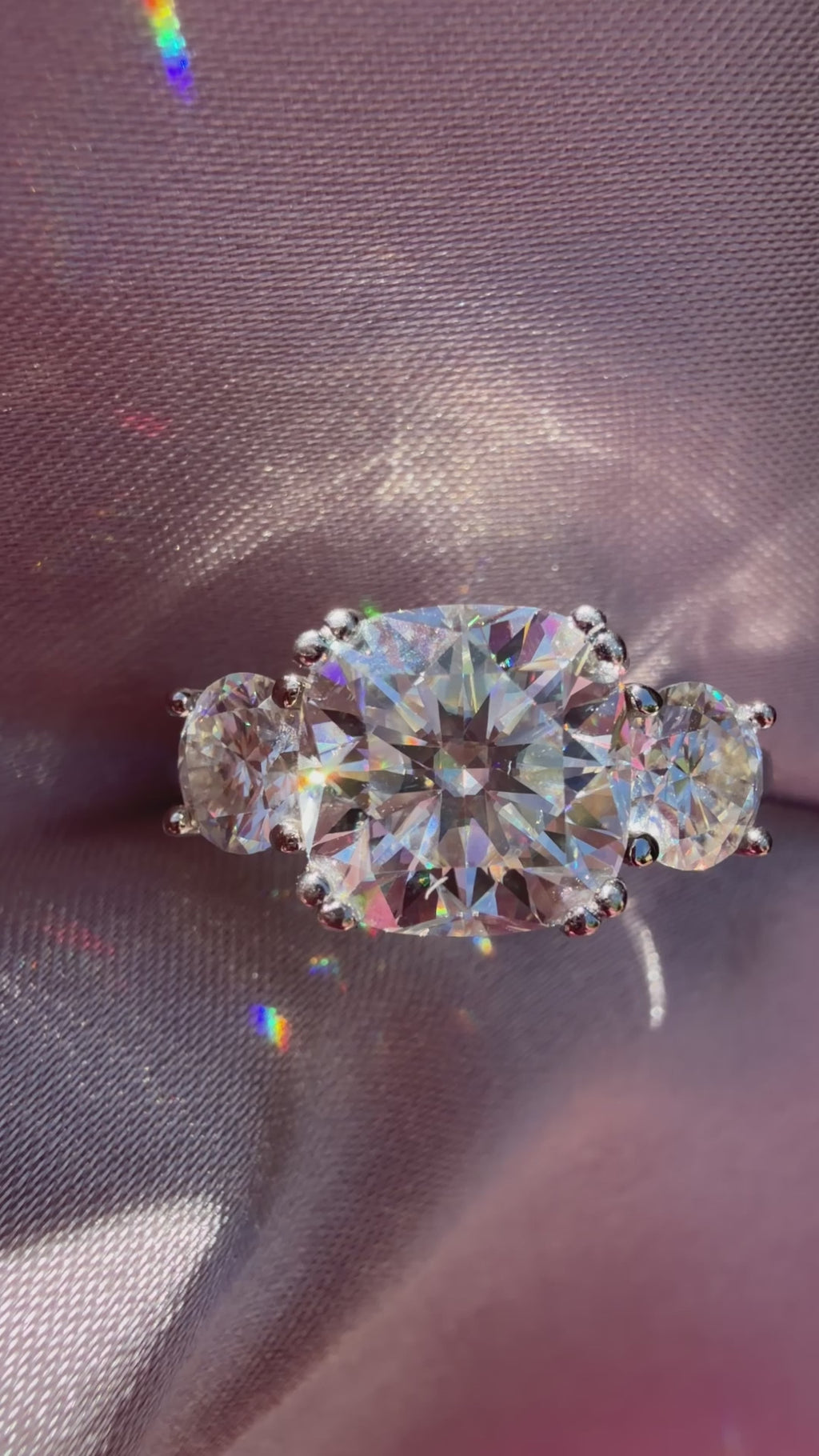 The Alora Cushion Trilogy Ring