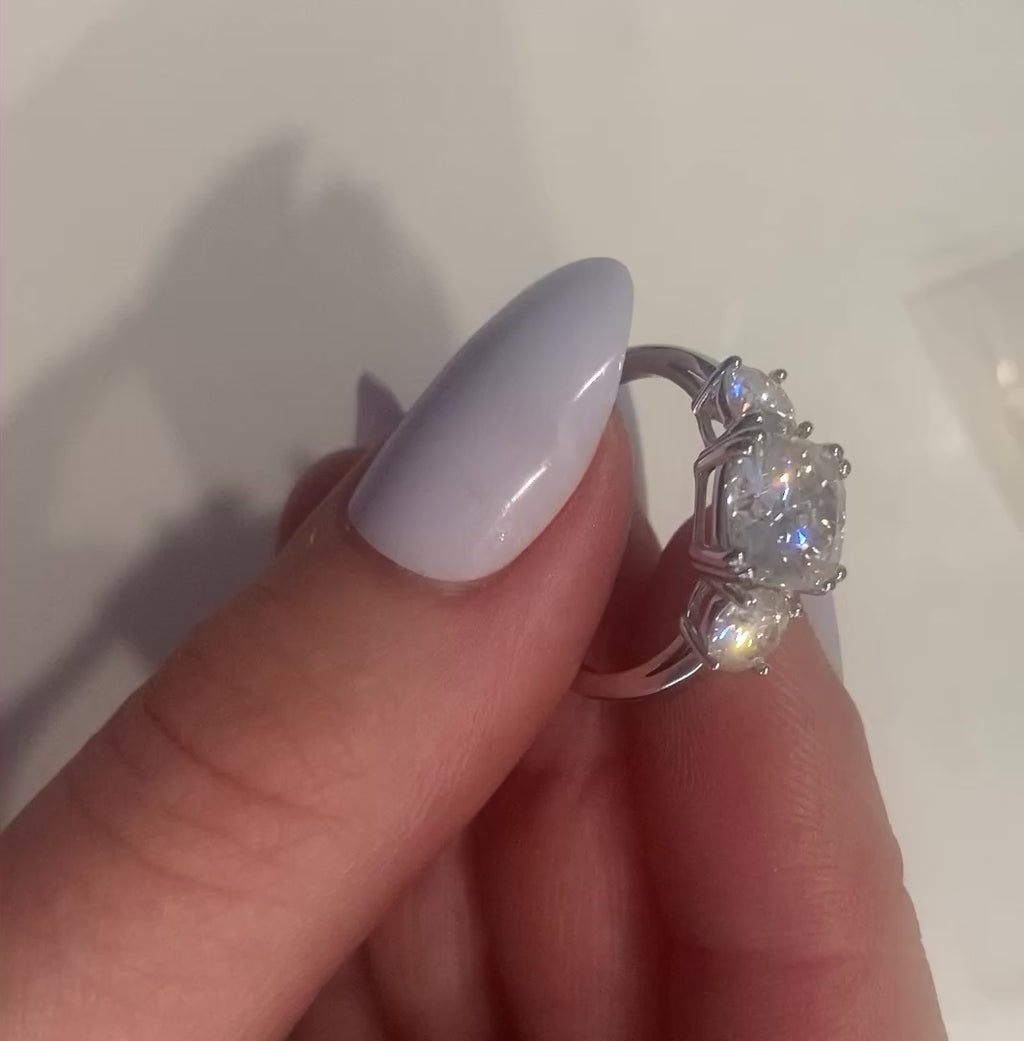 The Alora Cushion Trilogy Ring