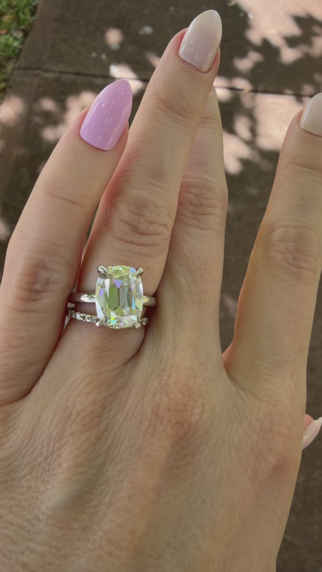 The Madison Old Mine Cushion Cut