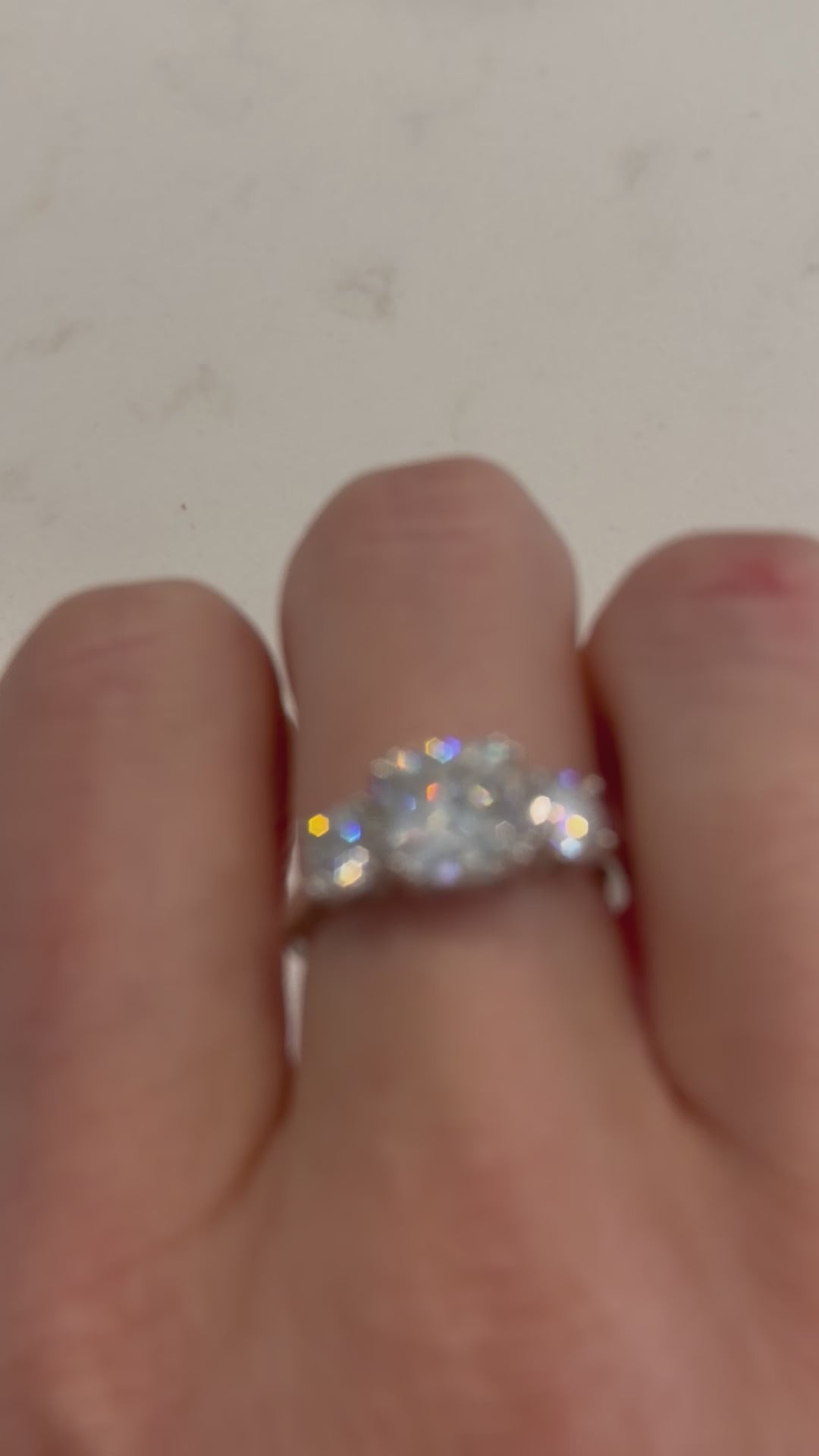The Alora Cushion Trilogy Ring