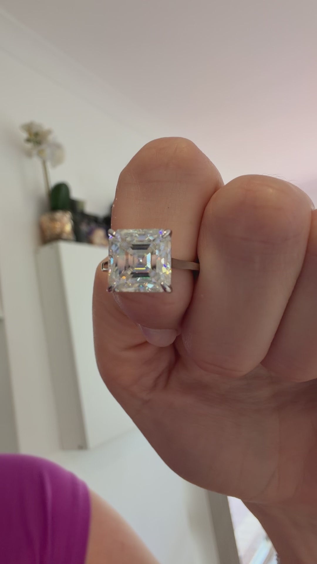 The Isla Asscher Cut Ring